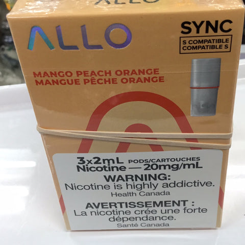 [s] Mango Peach Orange 3/pk Allo 20mg