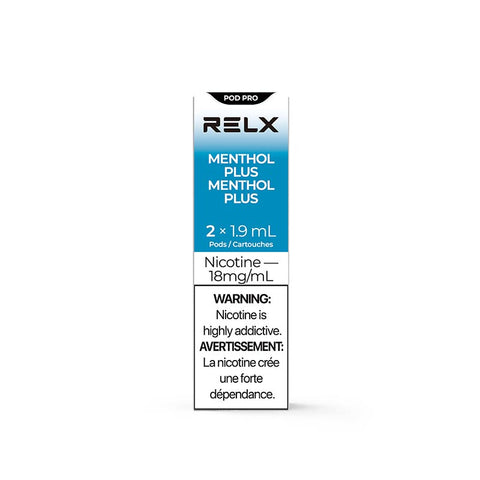 Menthol Plus  Relx pod pro 2 X 1.9ml 18mg